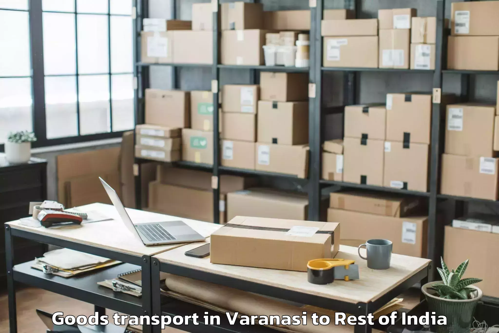 Affordable Varanasi to Vemanpally Goods Transport